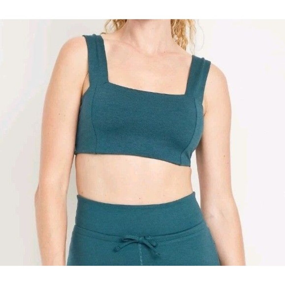 NWT Women's Old Navy GO DRY Light Support CloudComfy Bandeau Bra Size M